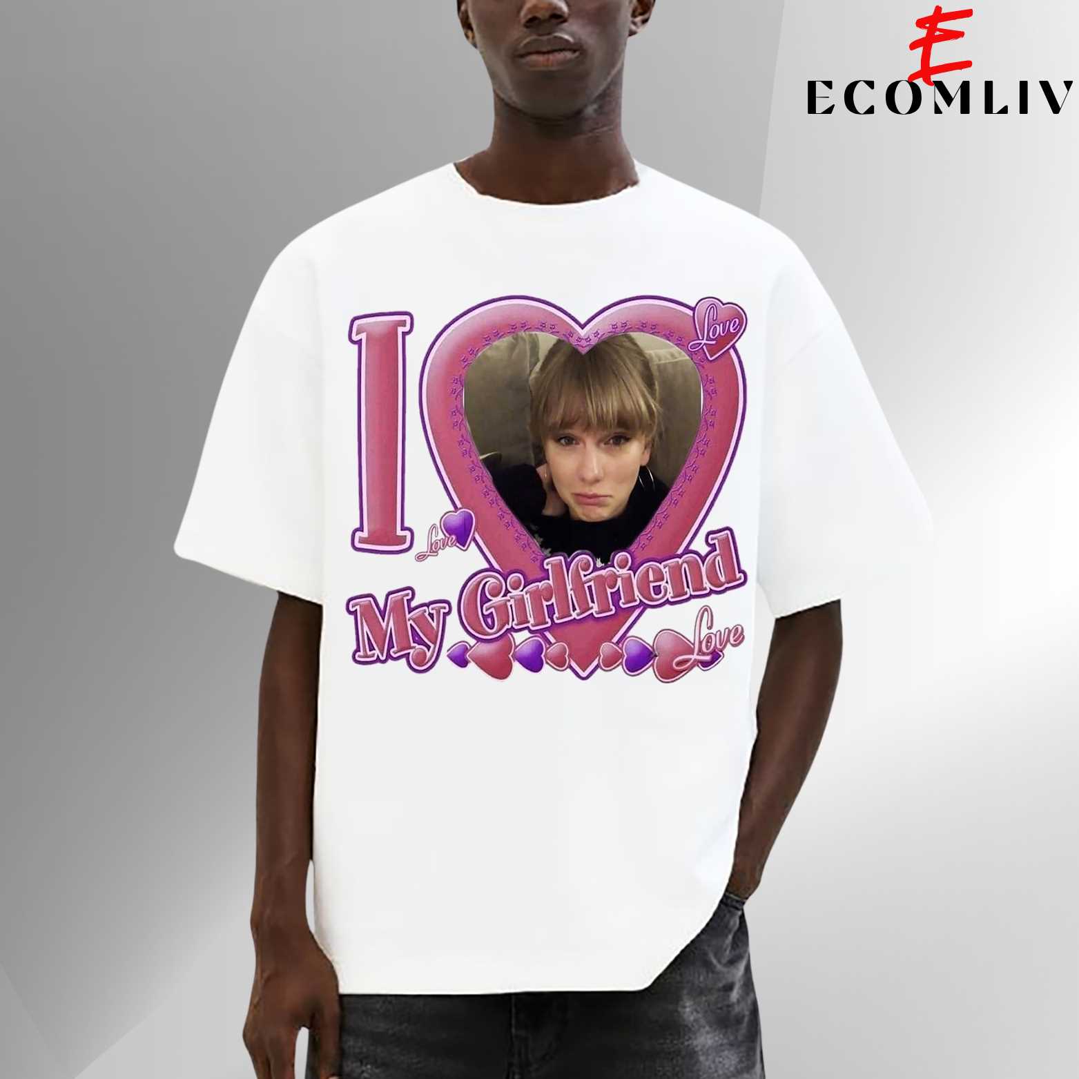 I Love My Girlfriend Shirt, Taylor Swift Fan Tee, Cute Couple T-Shirt